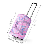 Tie Dye Pink Purple Rolling Duffle Bag