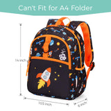 Space Orange Toddler Backpack 12 Inch
