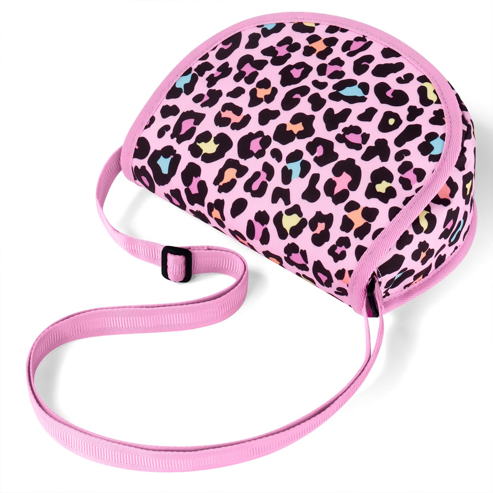 Leopard Pink Saddle Crossbody Purse