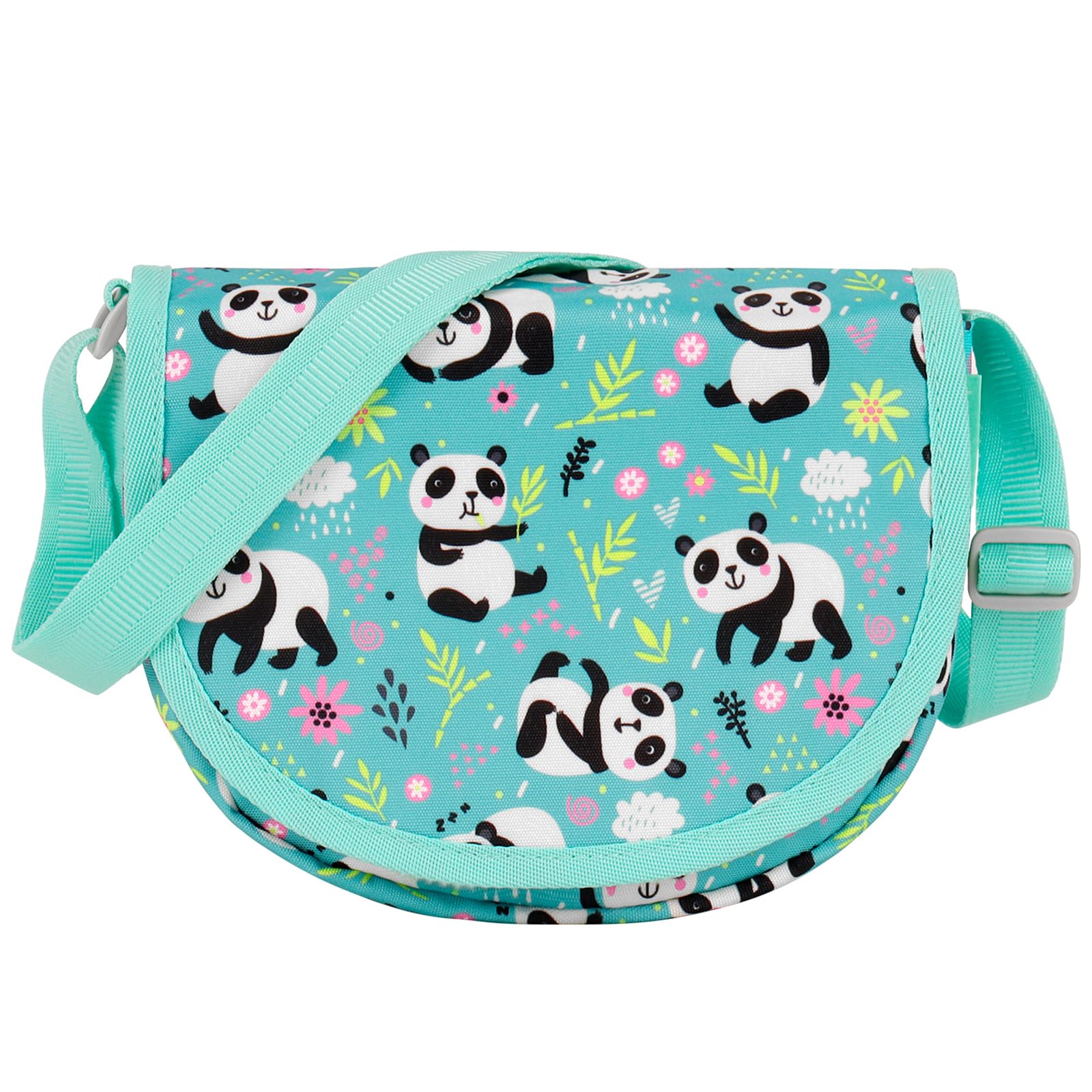 Panda Green Saddle Crossbody Purse