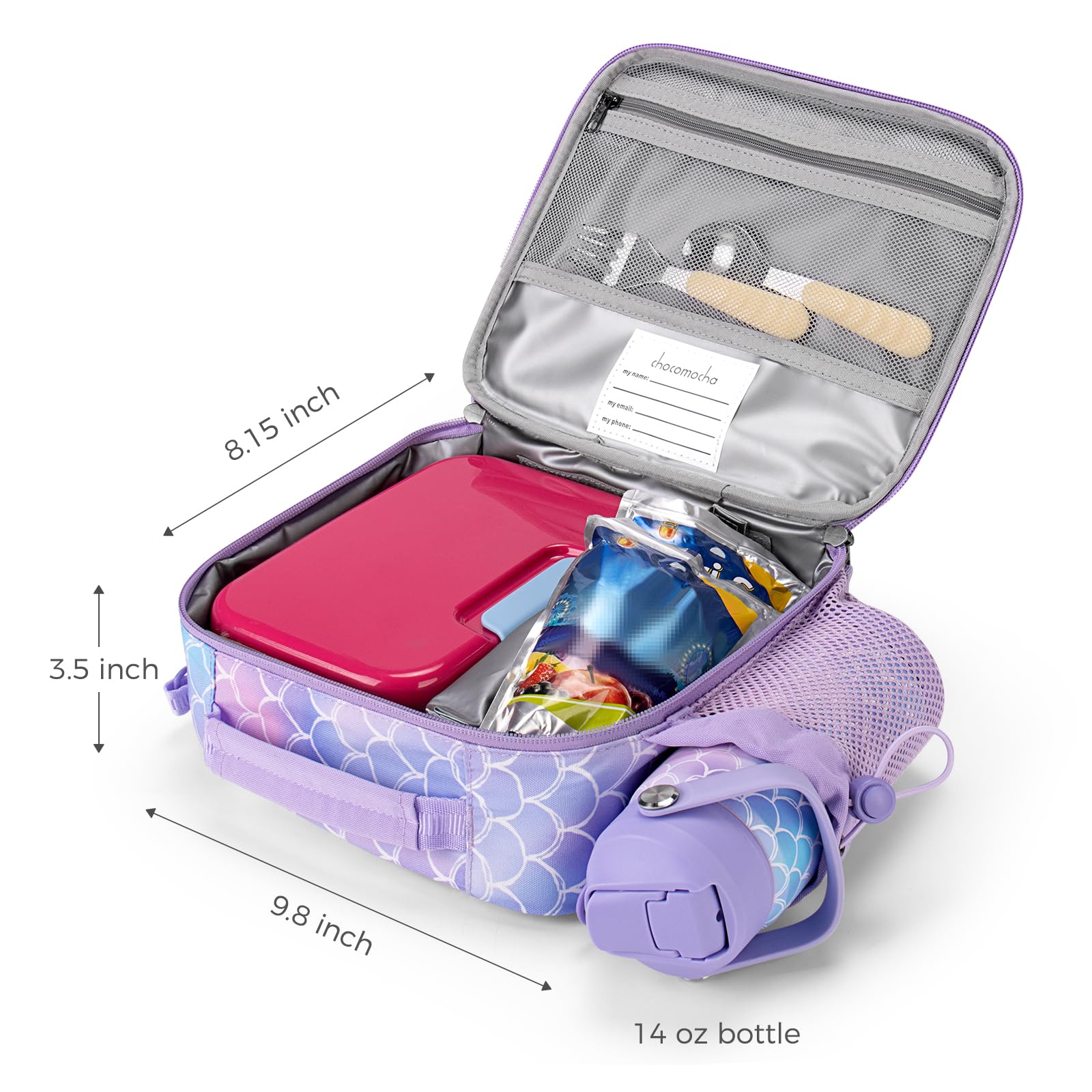 Panda Teal Lunch Box