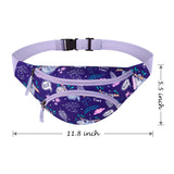 Sloth Purple Fanny Pack