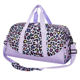 Leopard Purple Duffle Bag