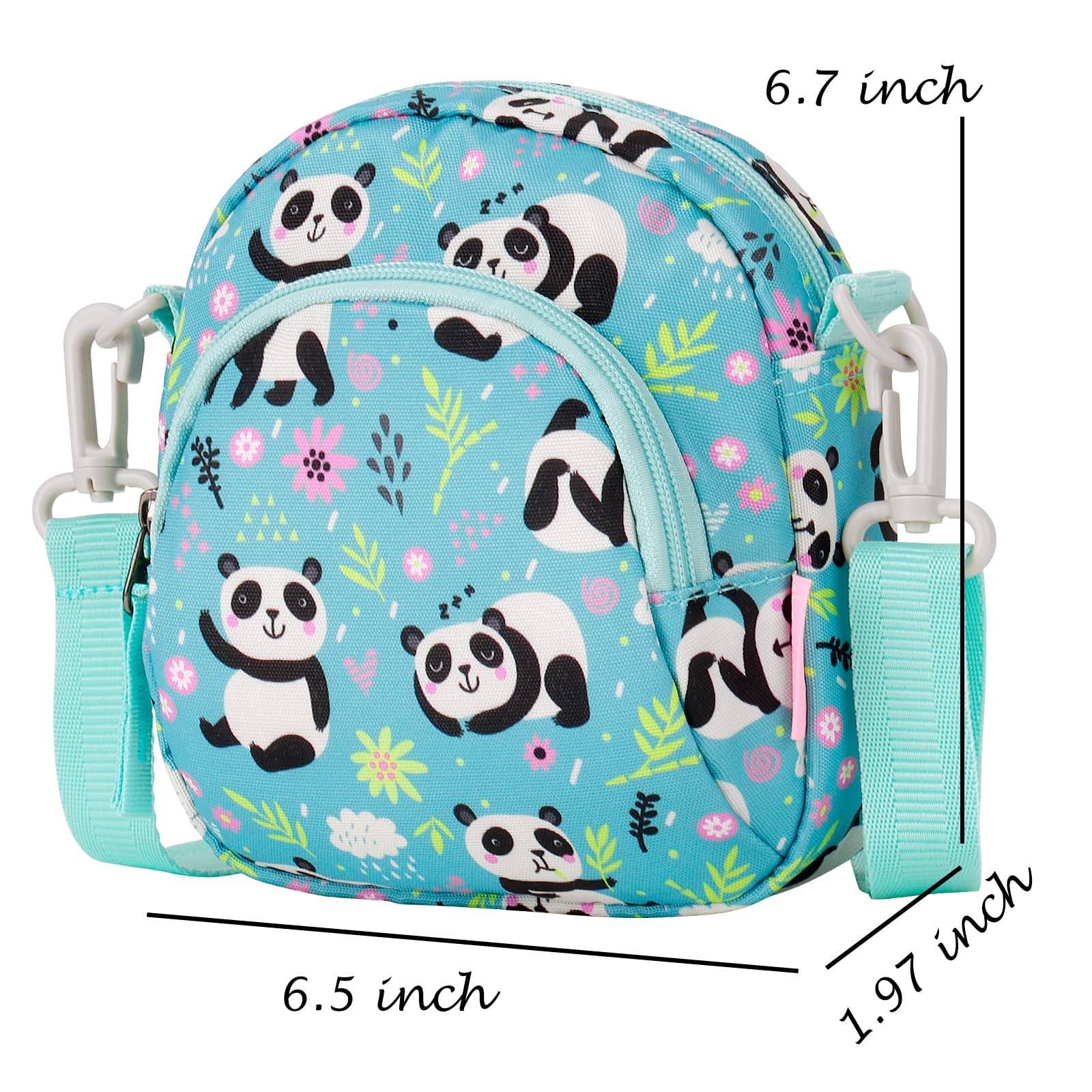 Panda Blue Arch Crossbody Purse