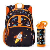 Space Orange Toddler Backpack 12 Inch