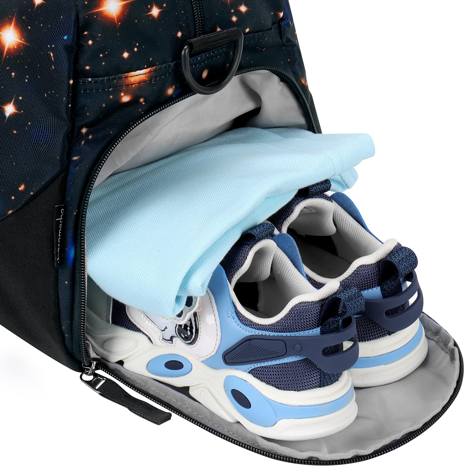 Galaxy Black Duffle Bag