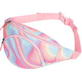 Fluid Colorful Pink Fanny Pack