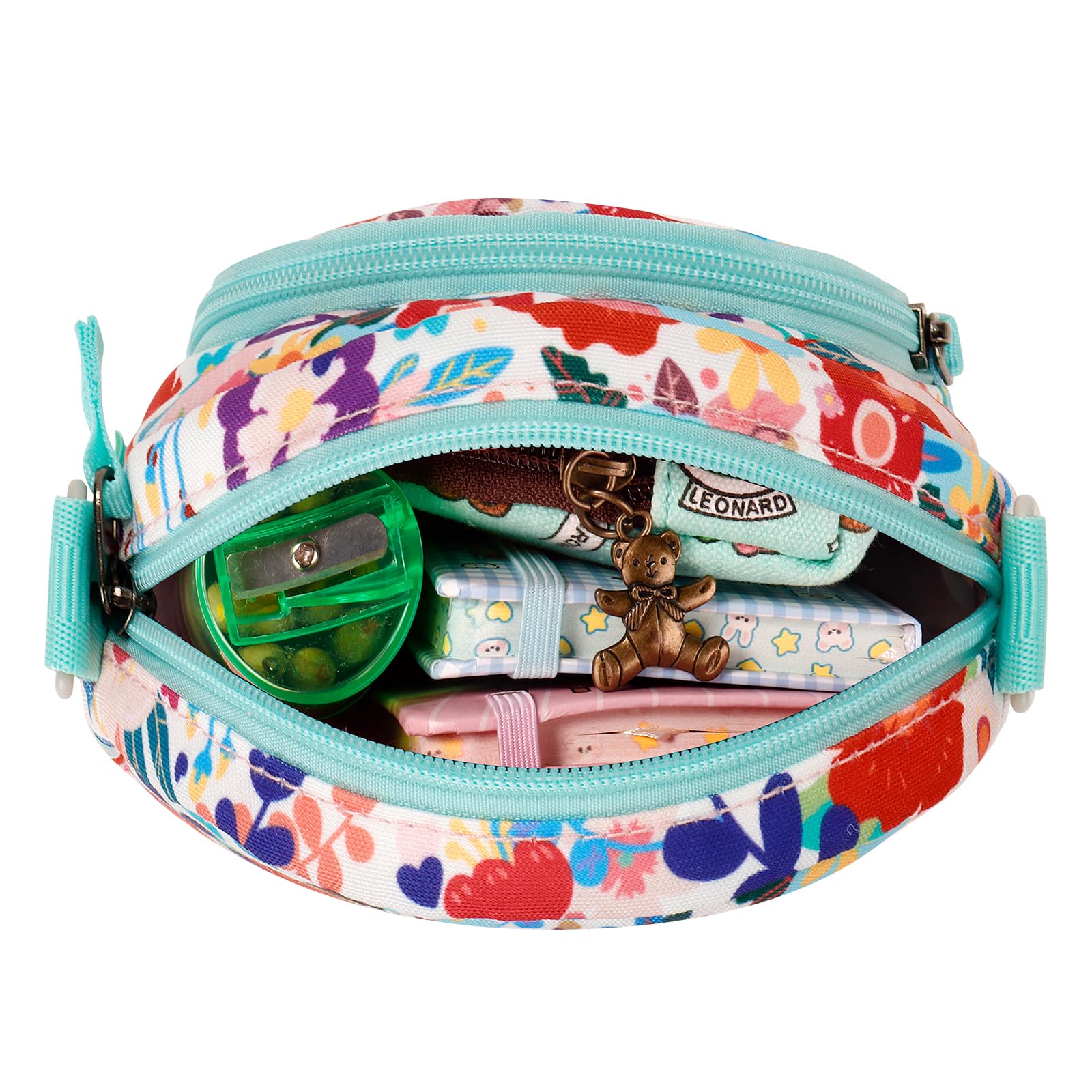 Floral Colorful Arch Crossbody Purse