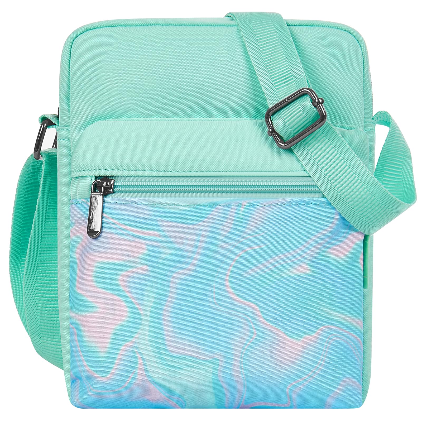 Laser Fluid Green Crossbody Purse