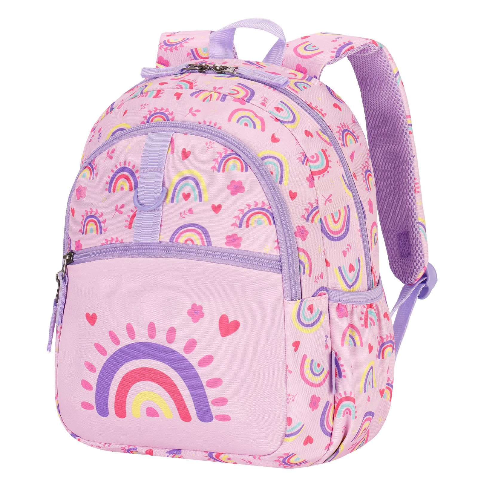 Rainbow Pink Toddler Backpack 12 Inch