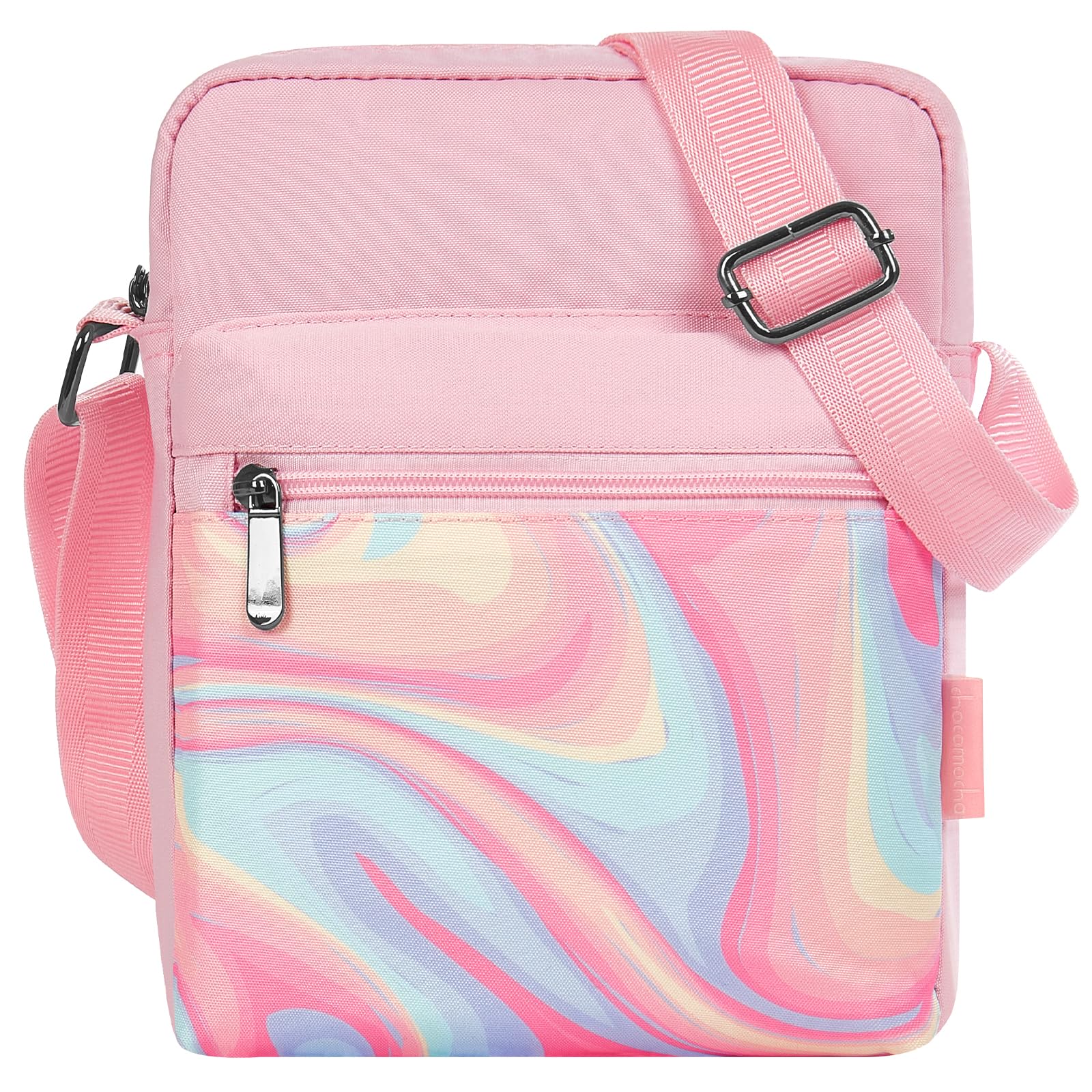 Fluid Colorful Pink Crossbody Purse