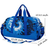 Tie Dye Swirl Blue Duffle Bag