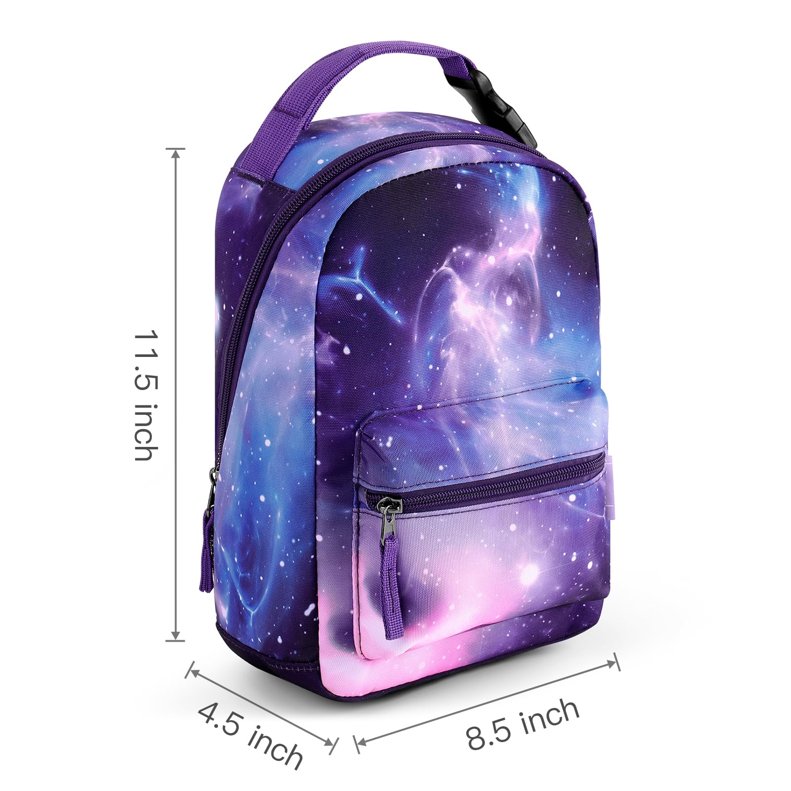 Glaxay Purple Portable Lunch Bag