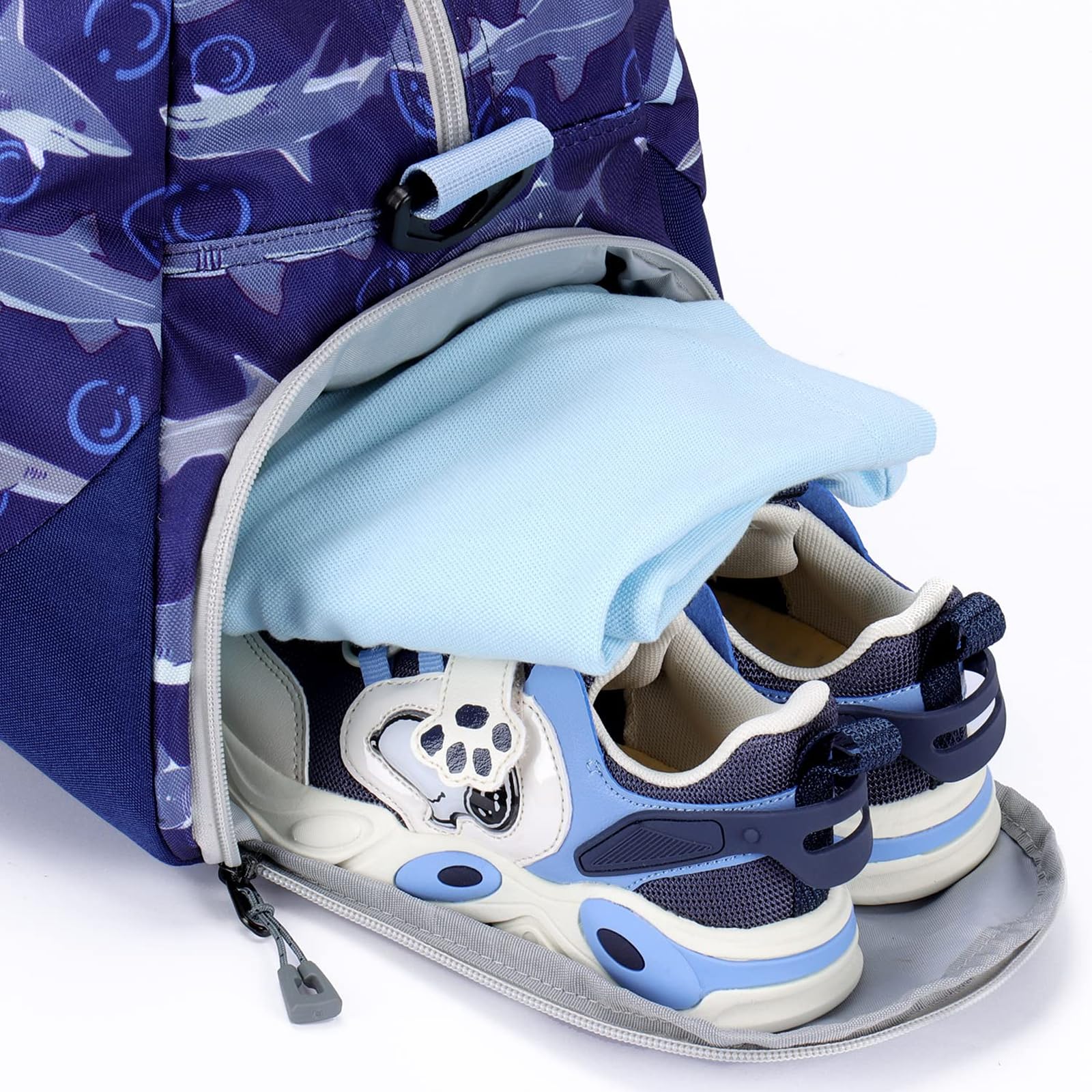 Shark Blue Duffle Bag