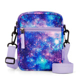 Galaxy Purple Crossbody Purse Small