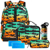 Shark Gradient Orange Backpack