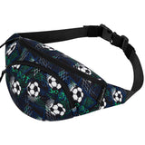 Football Black Fanny Pack