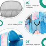 Laser Fluid Blue Backpack 18 Inch