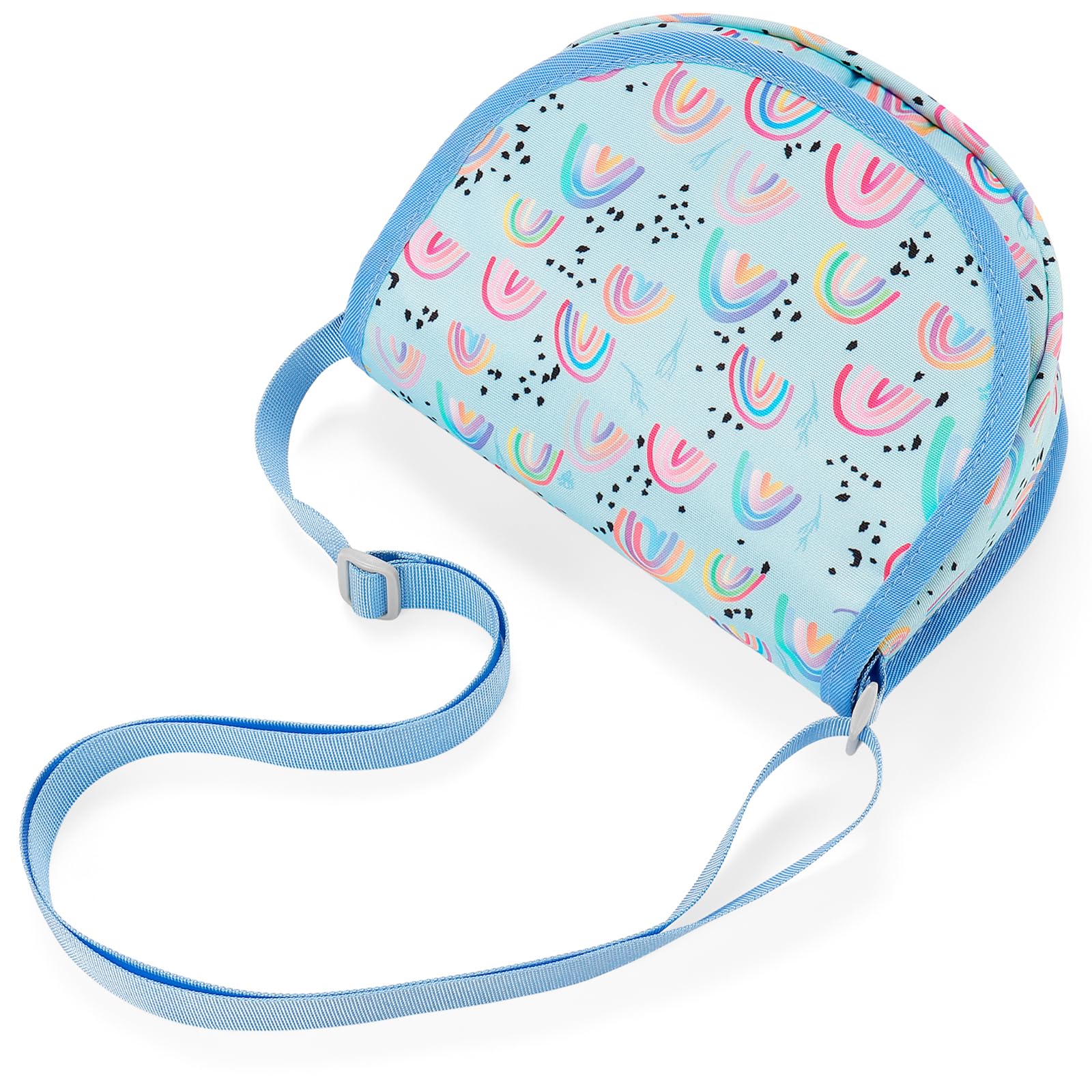 Rainbow Blue Saddle Crossbody Purse