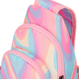 Fluid Colorful Pink Sling Crossbody Purse