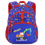 Truck Blue Toddler Backpack 12 Inch