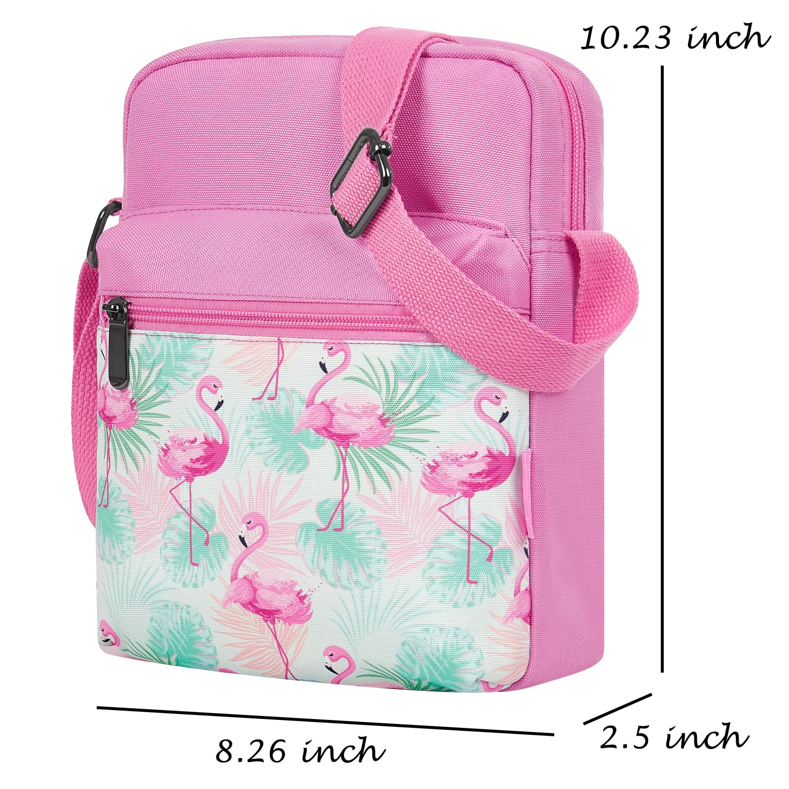 Flamingo Pink Crossbody Purse