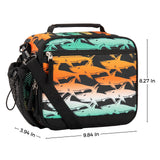 Shark Gradient Orange Lunch Box