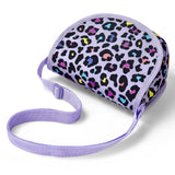 Leopard Purple Saddle Crossbody Purse