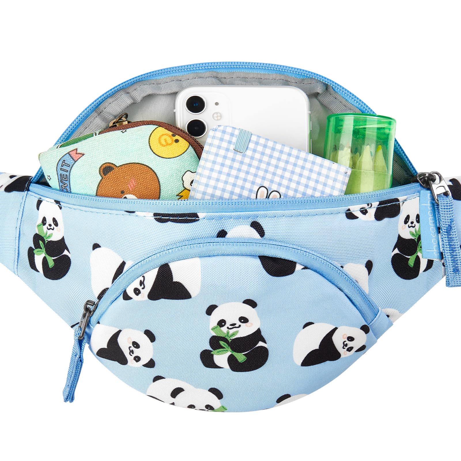 Panda Blue Fanny Pack