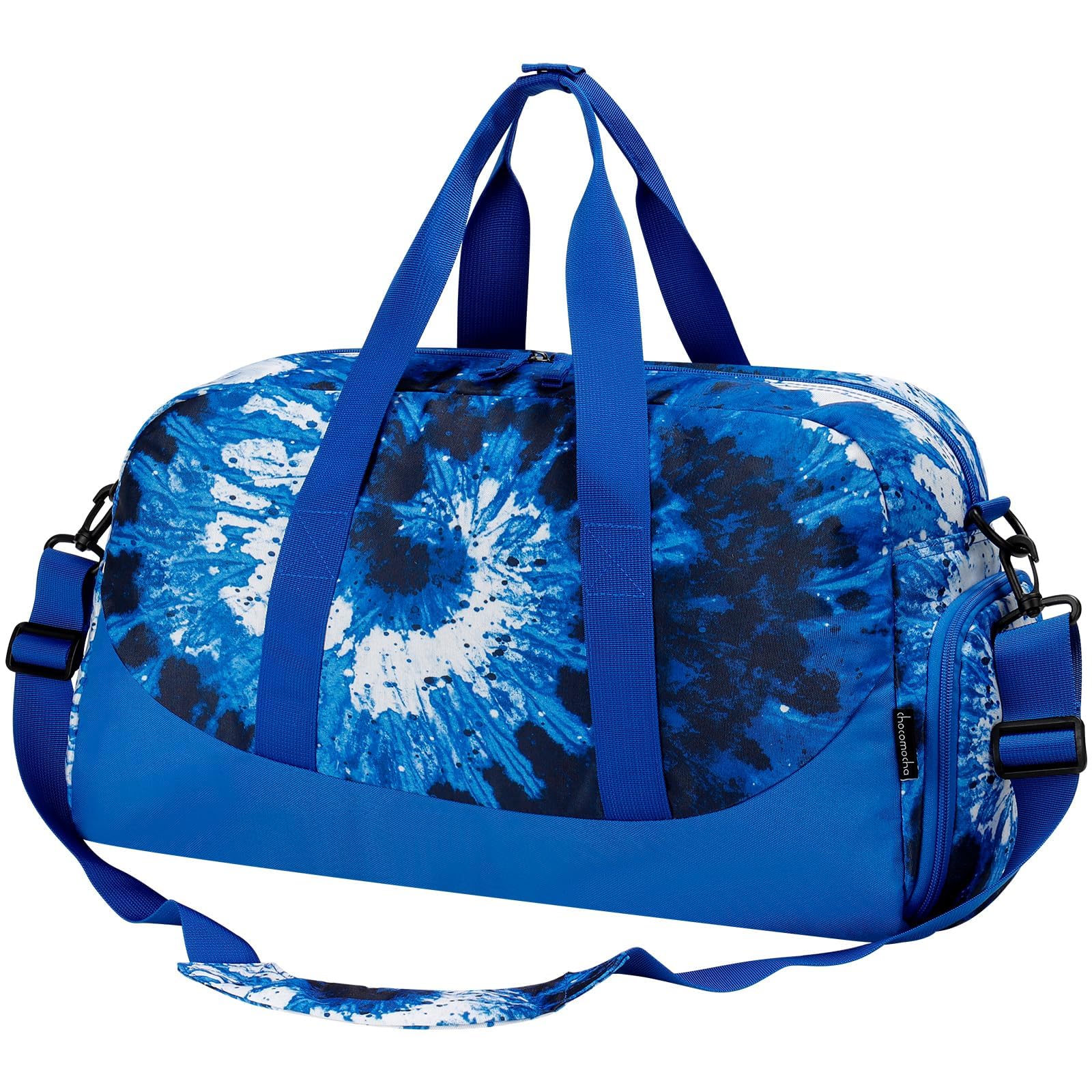 Tie Dye Swirl Blue Duffle Bag