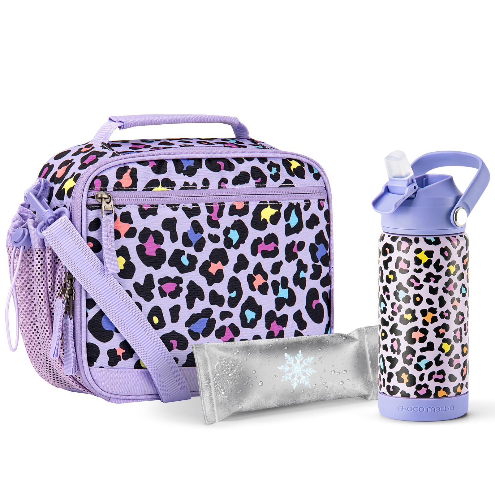 Leopard Purple Lunch Box