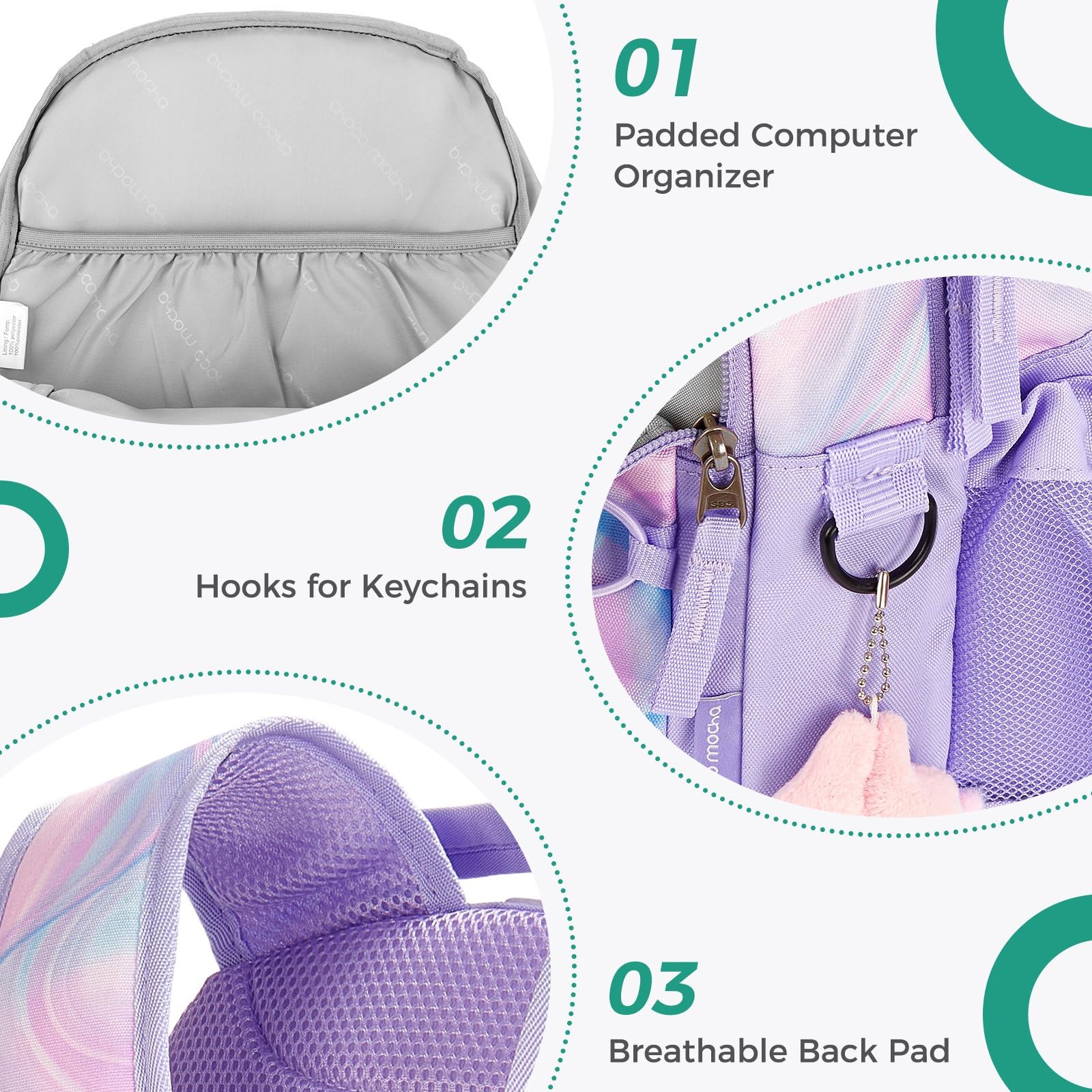 Laser Fluid Purple Backpack