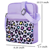 Leopard Purple Crossbody Purse