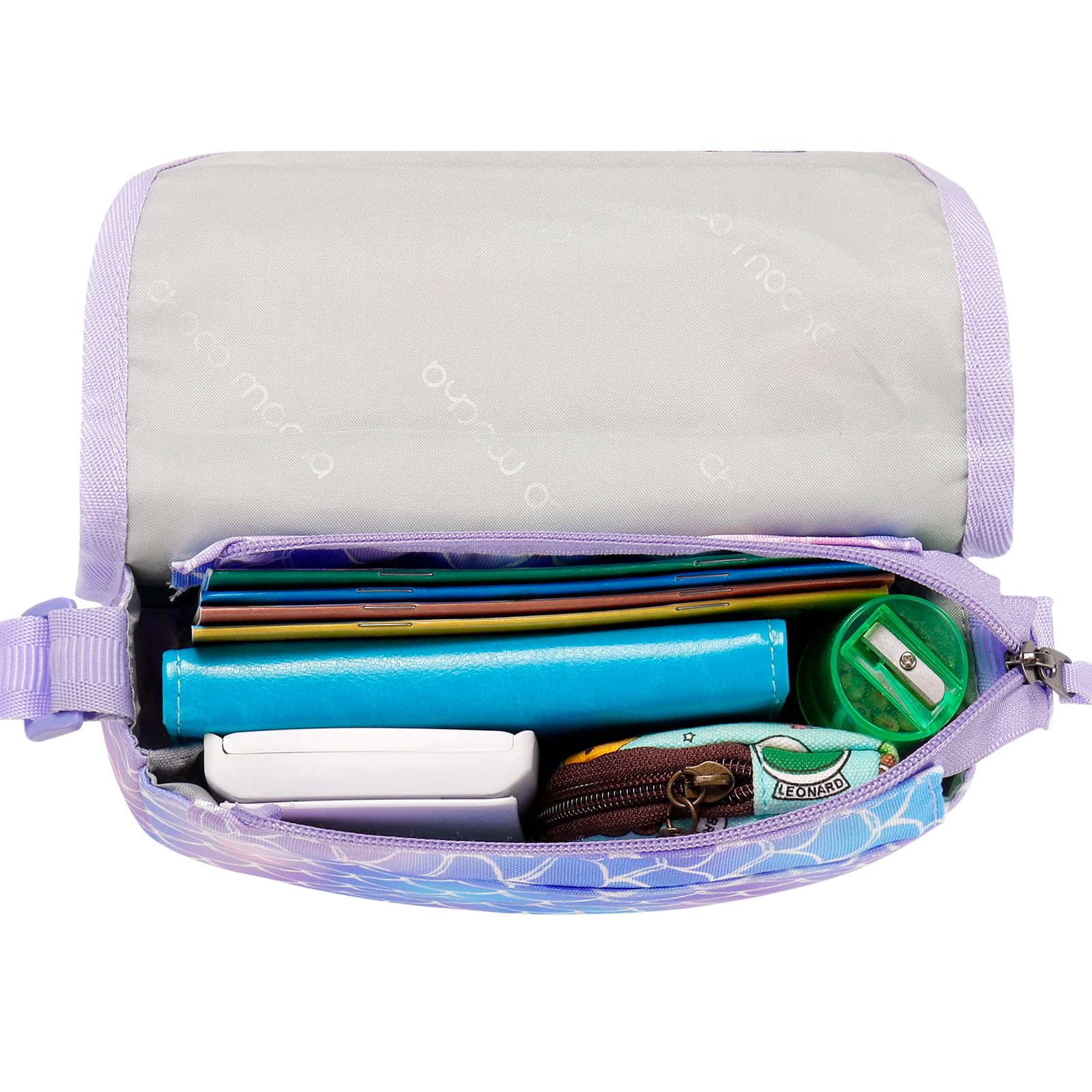 Galaxy Purple Saddle Crossbody Purse