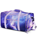 Galaxy Dark Purple Rolling Duffle Bag