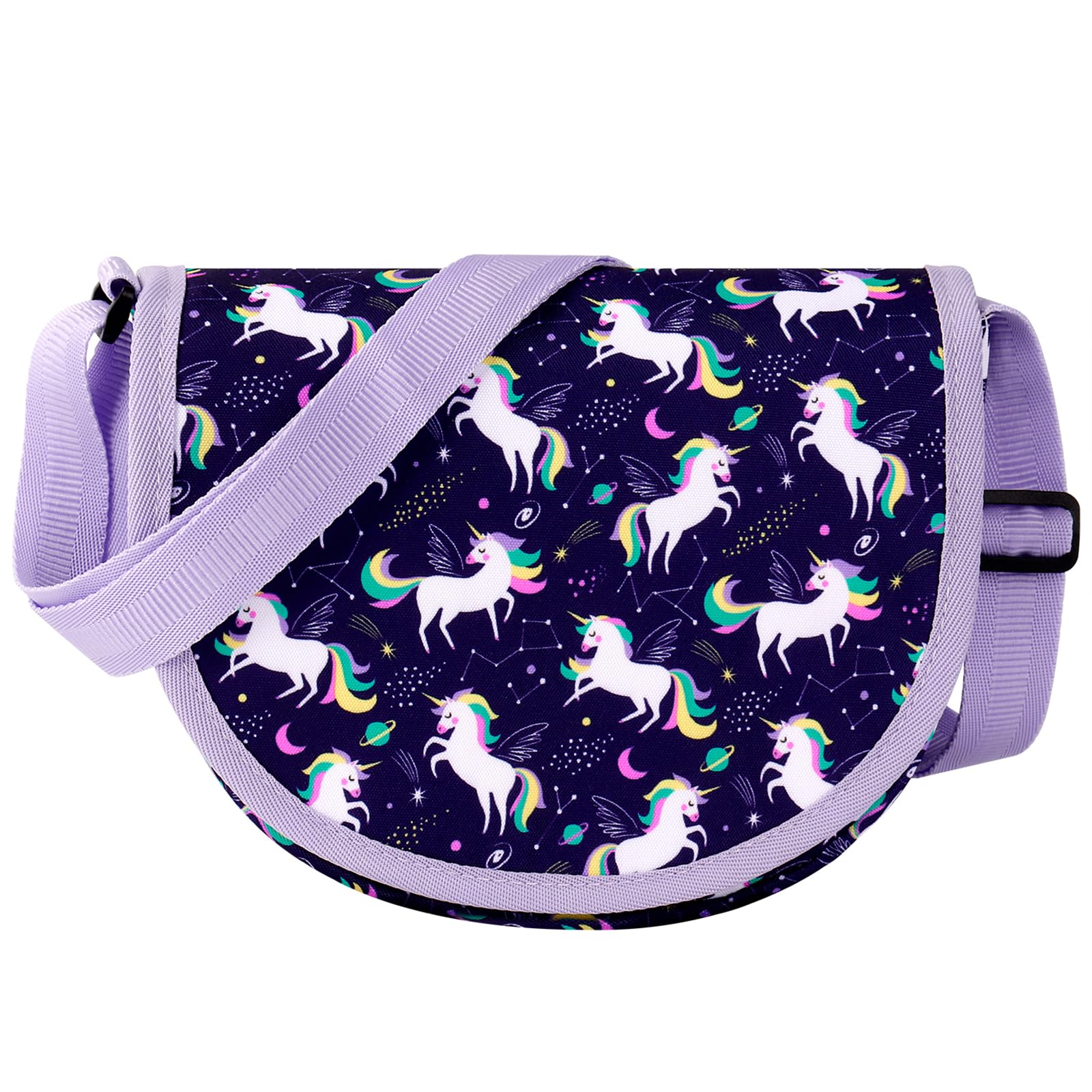 Unicorn Purple Saddle Crossbody Purse