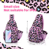 Leopard Pink Sling Crossbody Purse