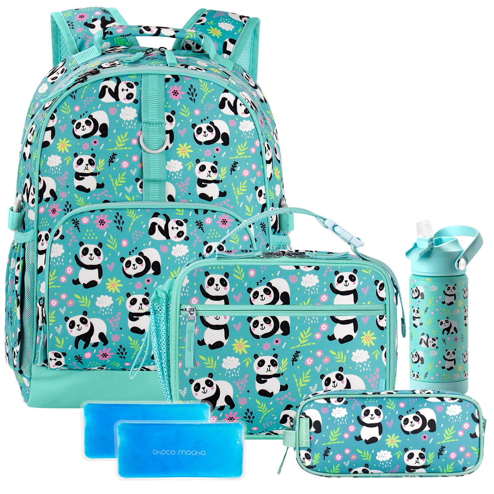 Panda Green Backpack