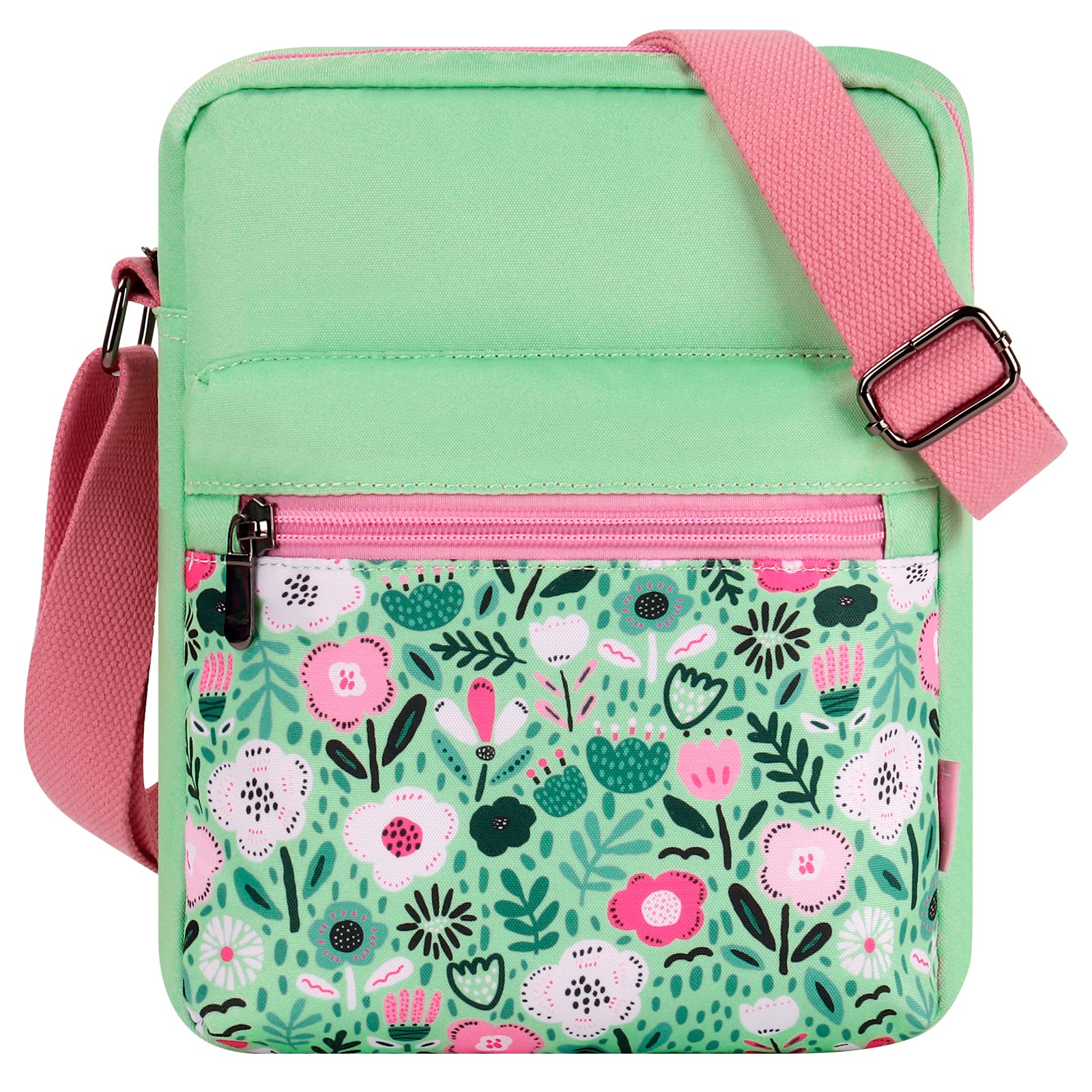 Florals Green Crossbody Purse