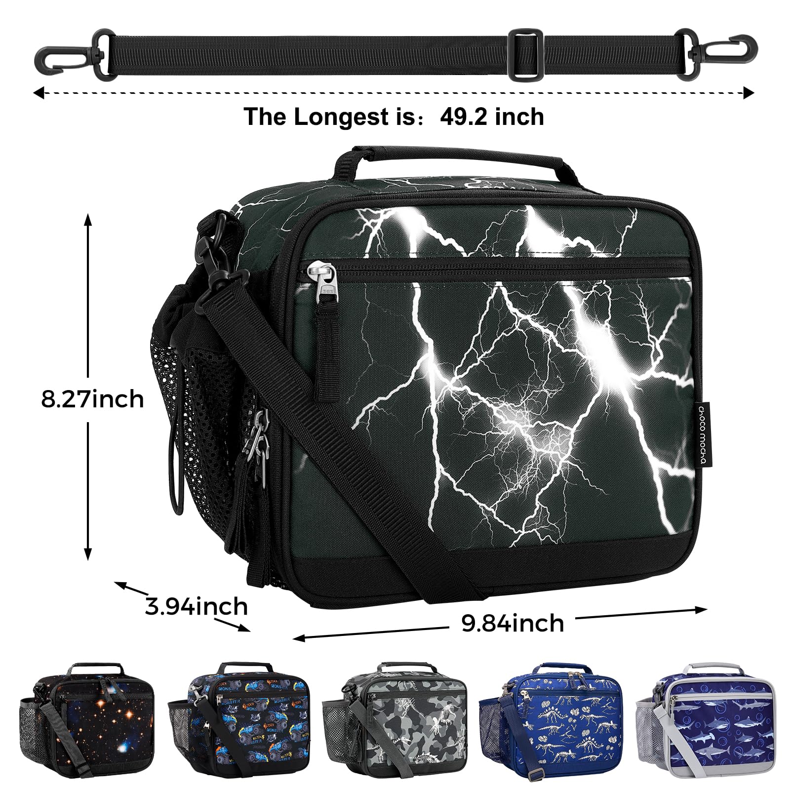 Lightning Black Lunch Box