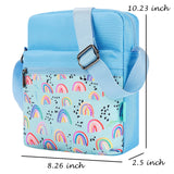 Rainbow Blue Crossbody Purse