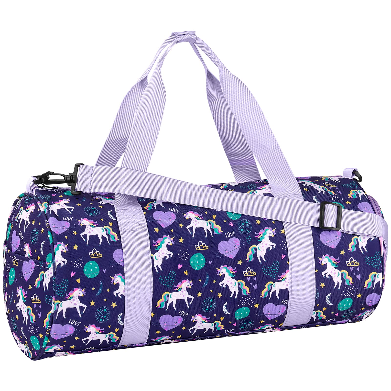 Unicorn Purple Duffle Bag