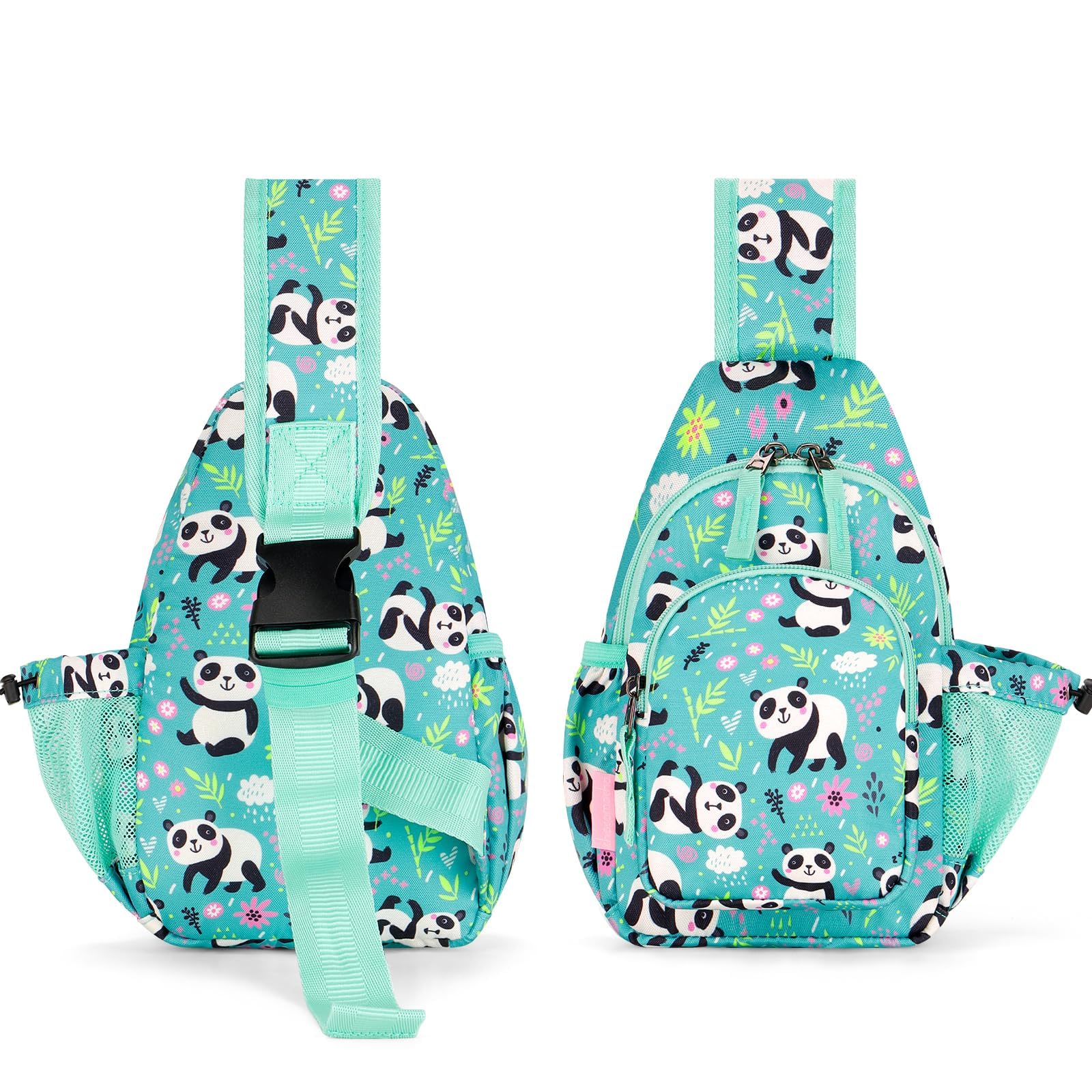 Panda Green Sling Crossbody Purse