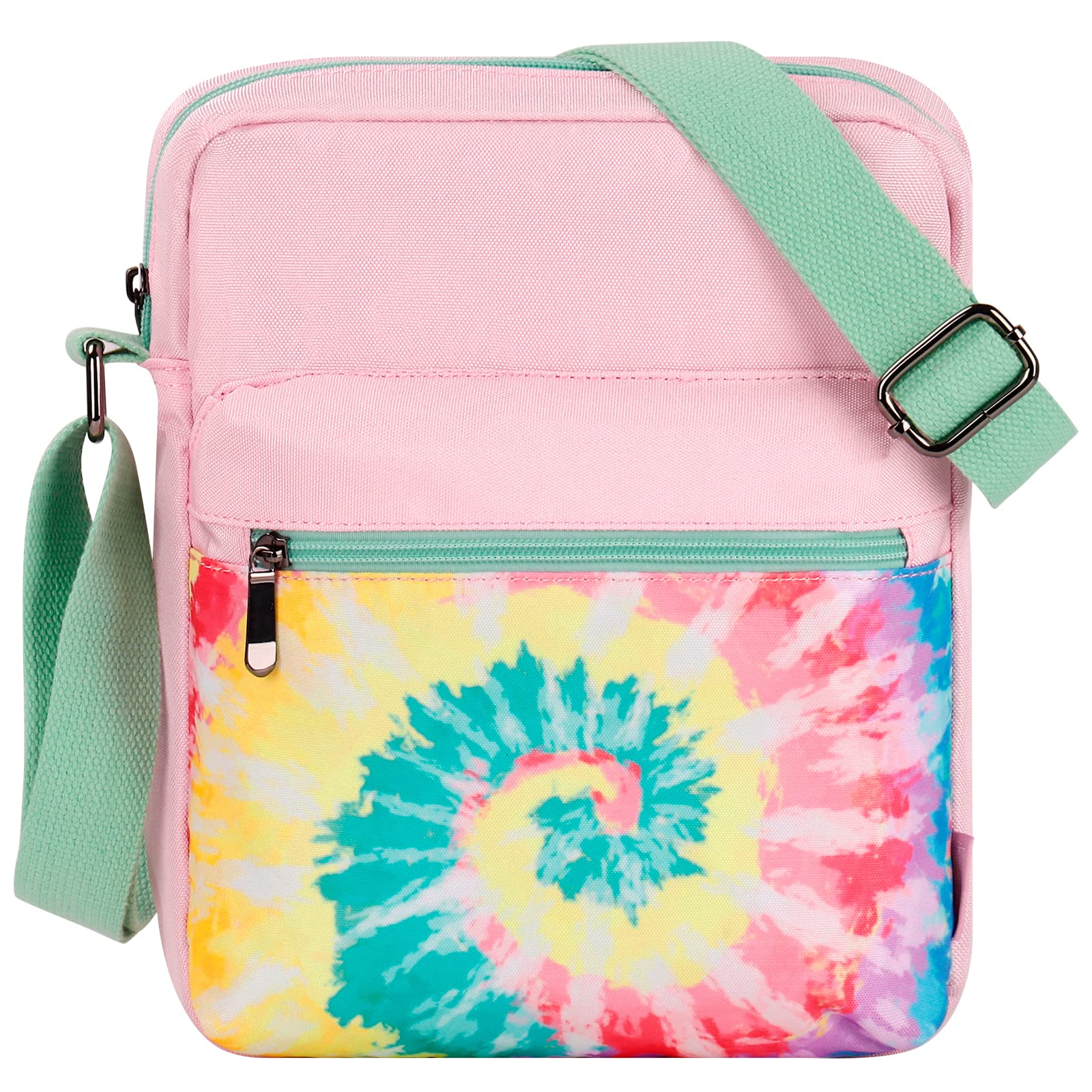 Tie Dye Swirl Rainbows Crossbody Purse