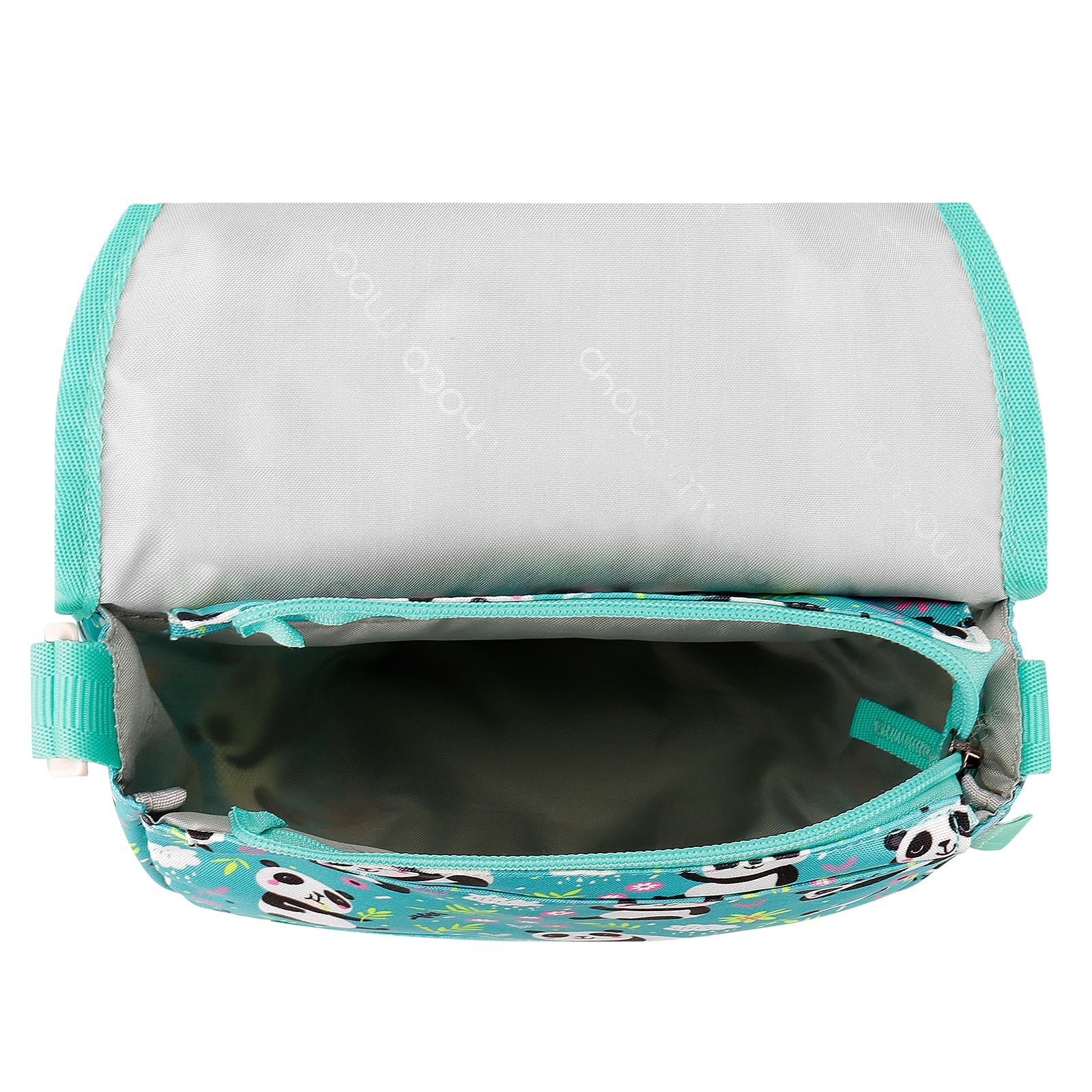 Panda Green Saddle Crossbody Purse