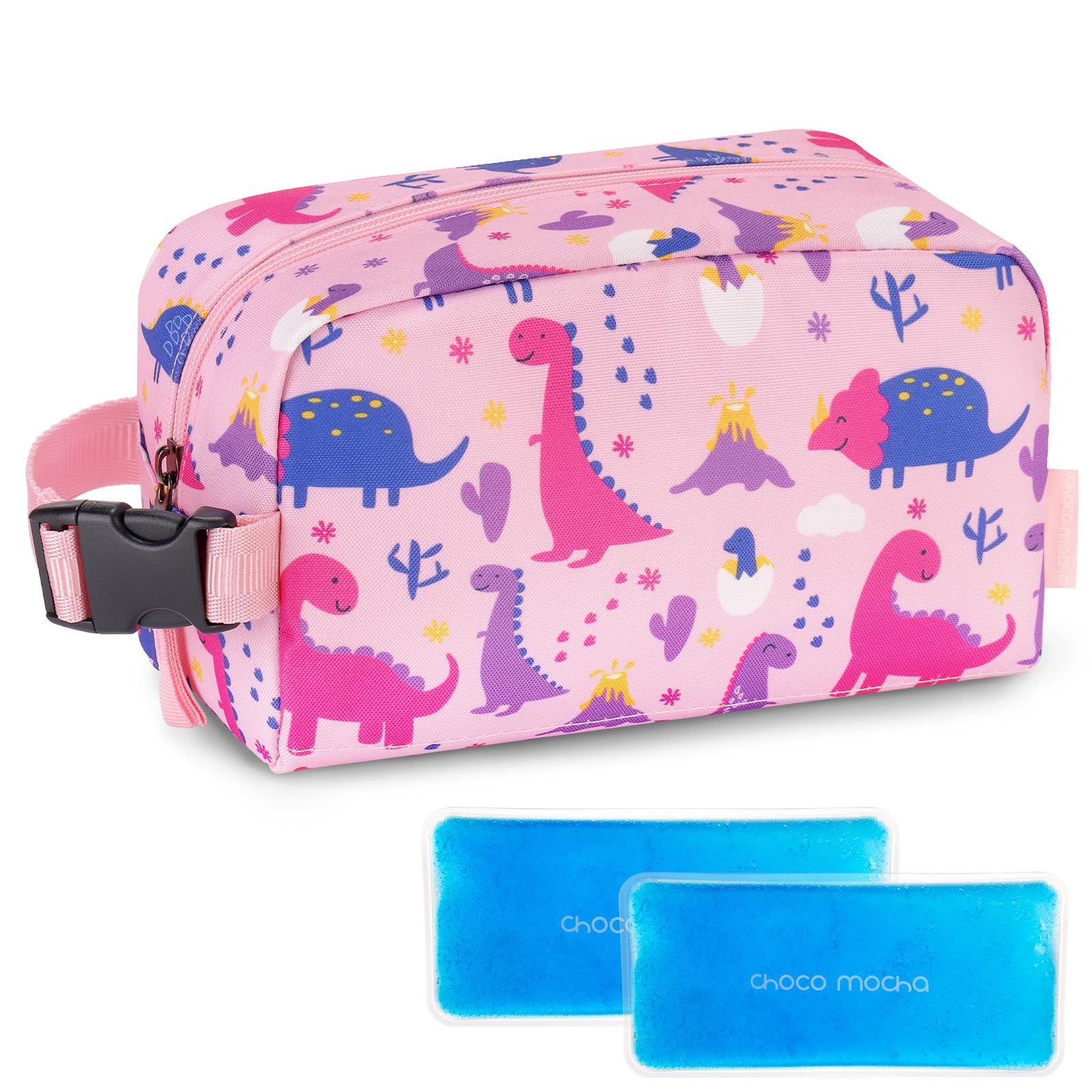 Dinosaur Pink Cooler Bag