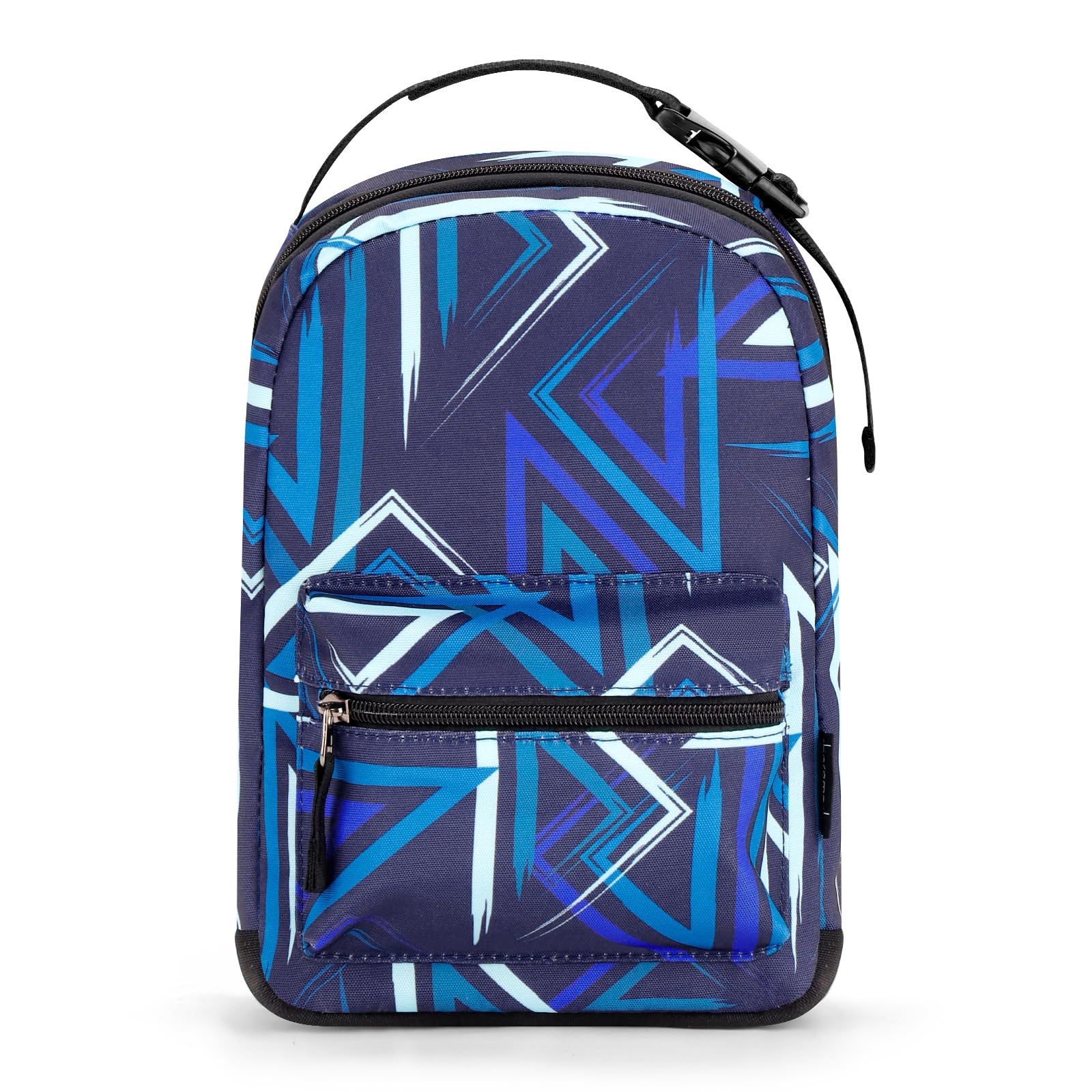 Geometry Blue Portable Lunch Bag