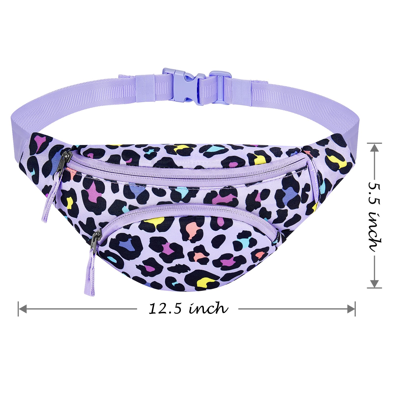 Leopard Purple Fanny Pack