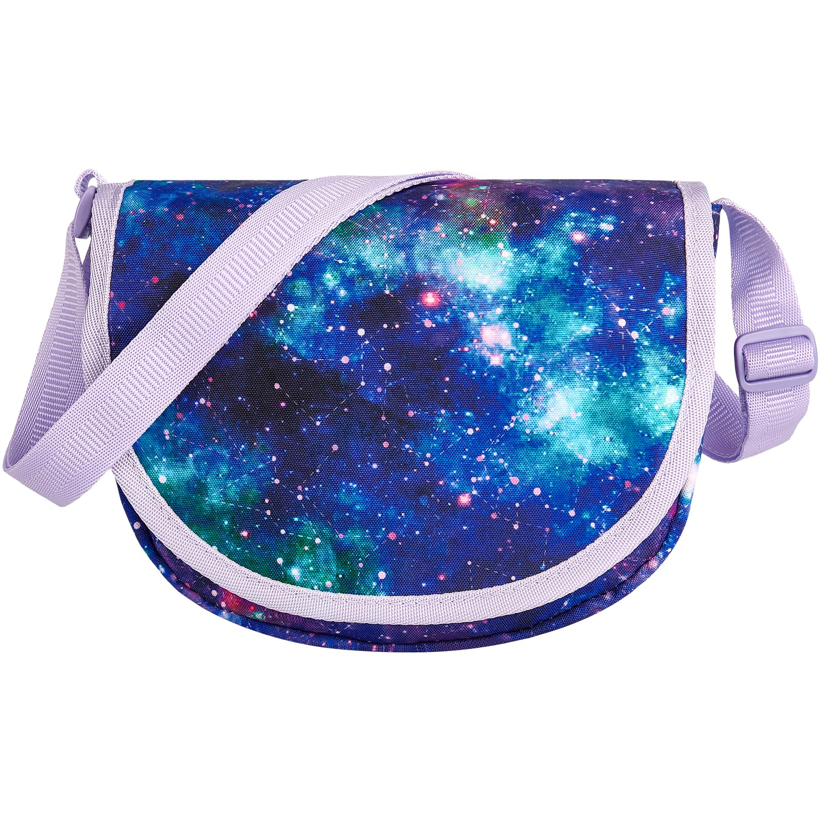 Galaxy Purple Saddle Crossbody Purse