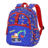 Truck Blue Toddler Backpack 12 Inch